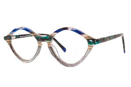 KARIN - C2 Shiny Striped Blue Green and Beige